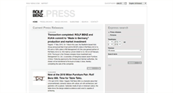 Desktop Screenshot of press-uk.rolf-benz.com