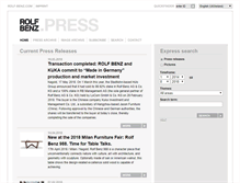 Tablet Screenshot of press-uk.rolf-benz.com