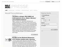 Tablet Screenshot of press-de.rolf-benz.com